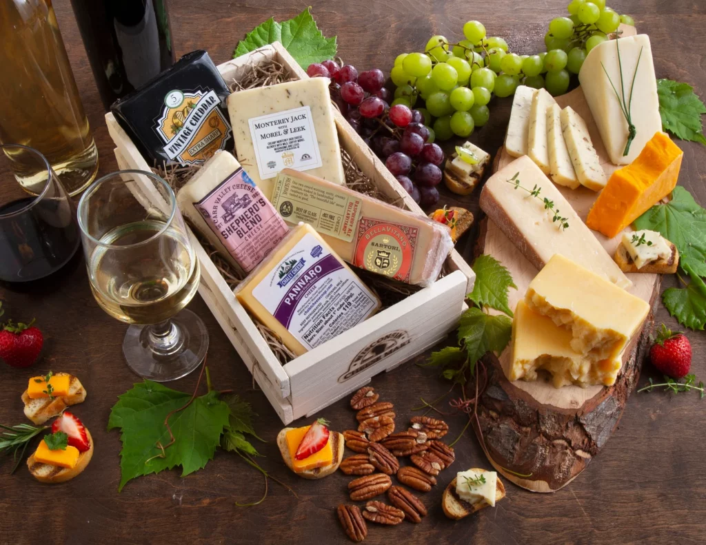 Wine and Cheese Hampers